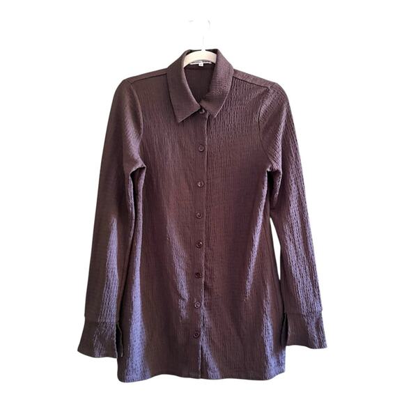 Reformation Tops - Reformation Darian Tunic Blouse in Brown Size M
